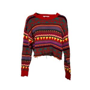 80s Vintage Averroe Colorful Holiday Sweater Size L
